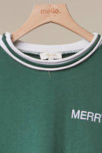 Christmas Back Lettering Sweatshirt: Red