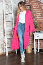 Letter Dropped Shoulder Long Sleeve Cardigan