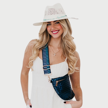 Shell Beach Western Sun Hat: Black Bow