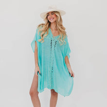 Shell Beach Western Sun Hat: Blue Stones