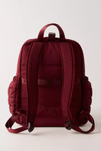 Free People Quilted Backpack- Mulberry