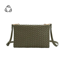 Daisy Olive Recycled Vegan Crossbody Bag