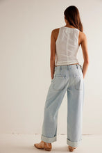 Free People Palmer Cuffed Jeans -Daydream Blue