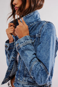 Free People Rumors Denim Jacket