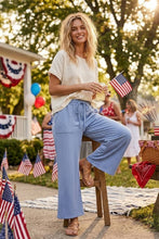 Relaxed Polka Dot Wide Leg Pants: RED/WHITE
