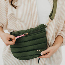 Jolie Puffer Bum Bag: Navy