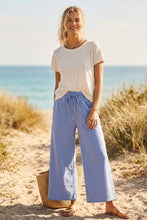 Relaxed Polka Dot Wide Leg Pants: RED/WHITE
