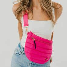 Jolie Puffer Bum Bag: Dark Denim