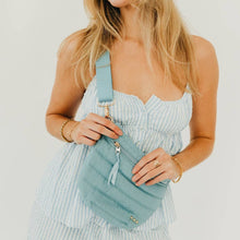 Jolie Puffer Bum Bag: Navy
