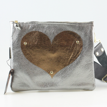 Heart Leather Crossbody Bag