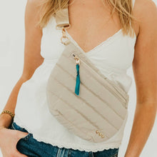 Jolie Puffer Bum Bag: Navy