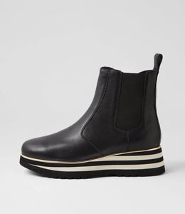Eccha Black Leather Boots