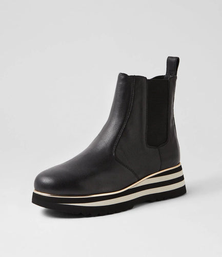 Eccha Black Leather Boots