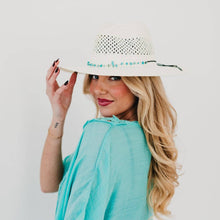 Shell Beach Western Sun Hat: Black Bow
