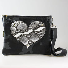 Heart Leather Crossbody Bag