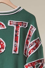 Christmas Back Lettering Sweatshirt: Red