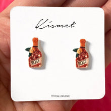 Rosé Bottle Stud Earrings