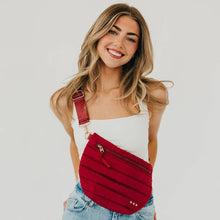 Jolie Puffer Bum Bag: Dark Denim