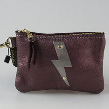 Lightening Bolt Leather Pouch
