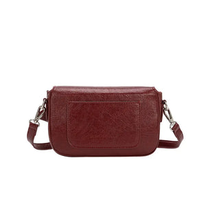 Faye Cranberry Recycled Vegan Crossbody Bag