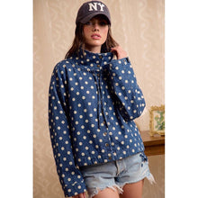 PRINTED HOODED WINDBREAKER JACKET TOP: CAMOUFLAGE