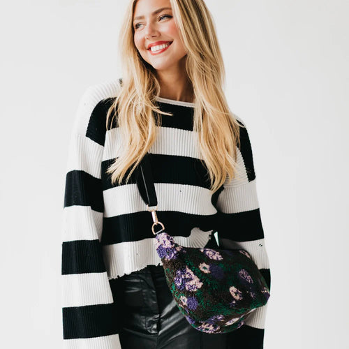 Shirley Sherpa Crossbody- Floral