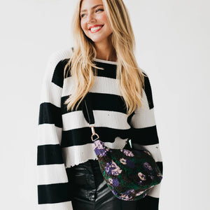 Shirley Sherpa Crossbody- Floral