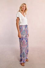 Wide Leg Patterned Flowy Pant