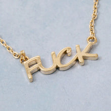 Fuck Gold Necklace