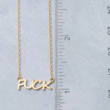 Fuck Gold Necklace