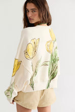 Free People Gaia Sweatshirt- Tulip Ivory