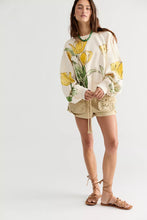 Free People Gaia Sweatshirt- Tulip Ivory