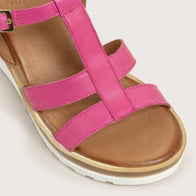 Leather Fuschia Sandal