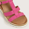 Leather Fuschia Sandal