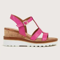 Leather Fuschia Sandal