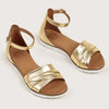 Gold Leather Sandal