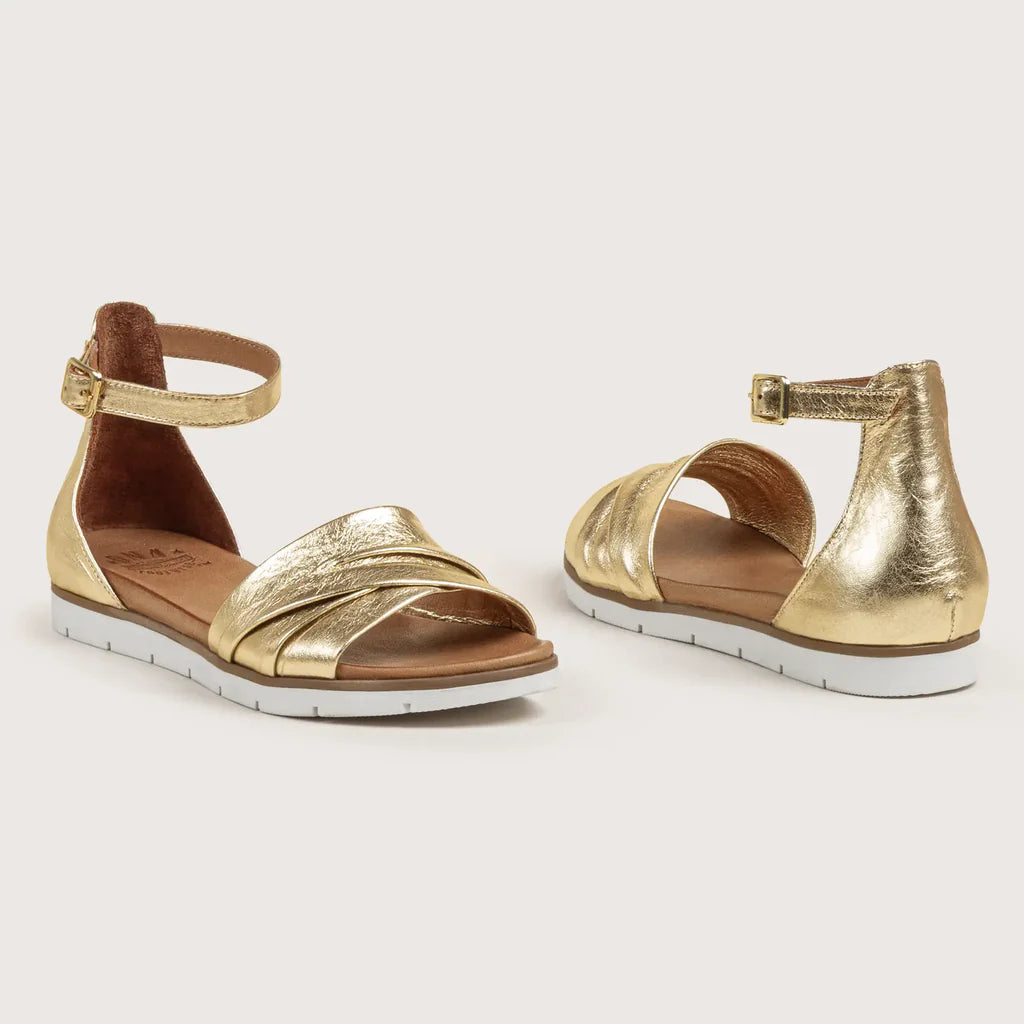 Gold Leather Sandal