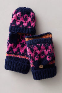 First Frost Fairisle Gloves- Navy