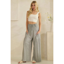 Gray Smocked Pants