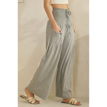 Gray Smocked Pants