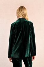 Jade Green Velvet Blazer