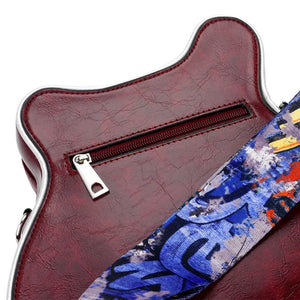 Electronic Guitar Shaped Crossbody Bag