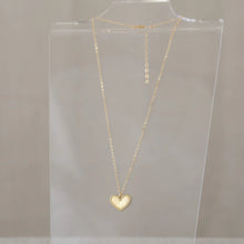 Necklace (Petite/Gold) - Heart / I Cor 13:13