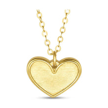 Necklace (Petite/Gold) - Heart / I Cor 13:13