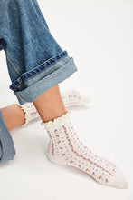 Free People Rosebud Waffle Knit Ankle Socks