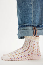 Free People Rosebud Waffle Knit Ankle Socks