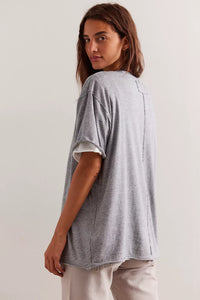 Free People Heather Grey Nina Tee