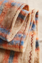 Free People Highland Plaid Skinny Scarf- Ivory