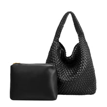 Johanna Black Recycled Vegan Shoulder Bag- Black