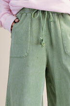 Juniper Green Washed Terry Pant